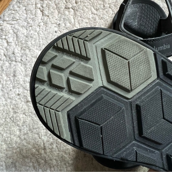 COLUMBIA Mens RIPTIDE II Black and Gray SANDALS Size 11 - Picture 8 of 11